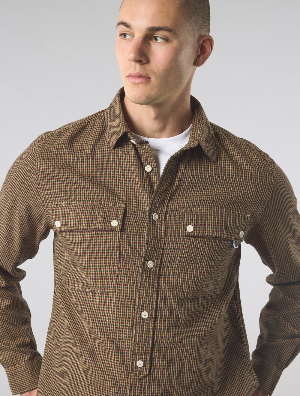 Khaki Wykeham Check Shirt