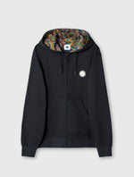Black Lounge Zip Up Hoody