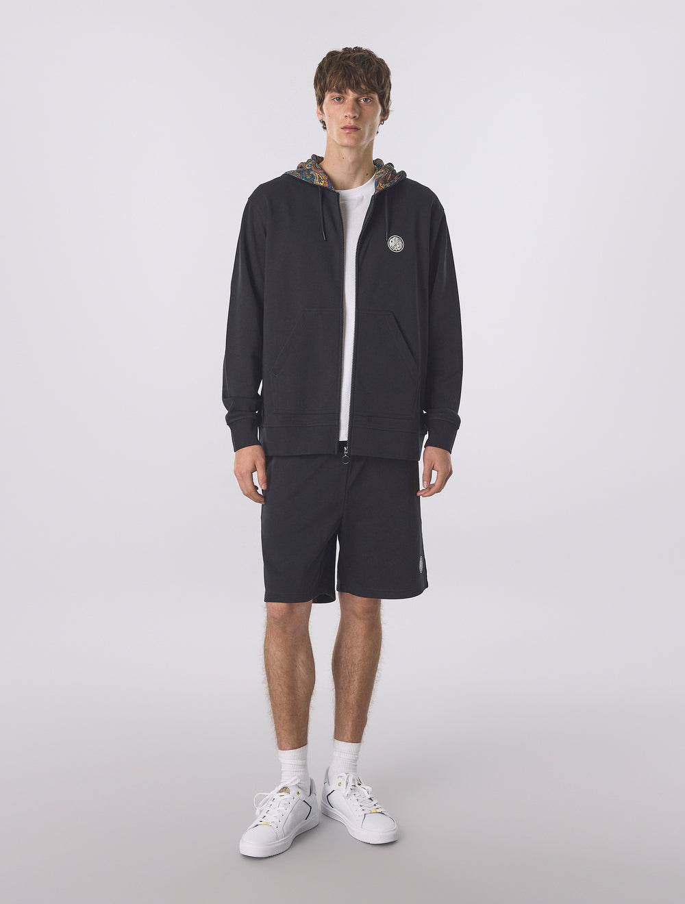 Black Lounge Zip Up Hoody