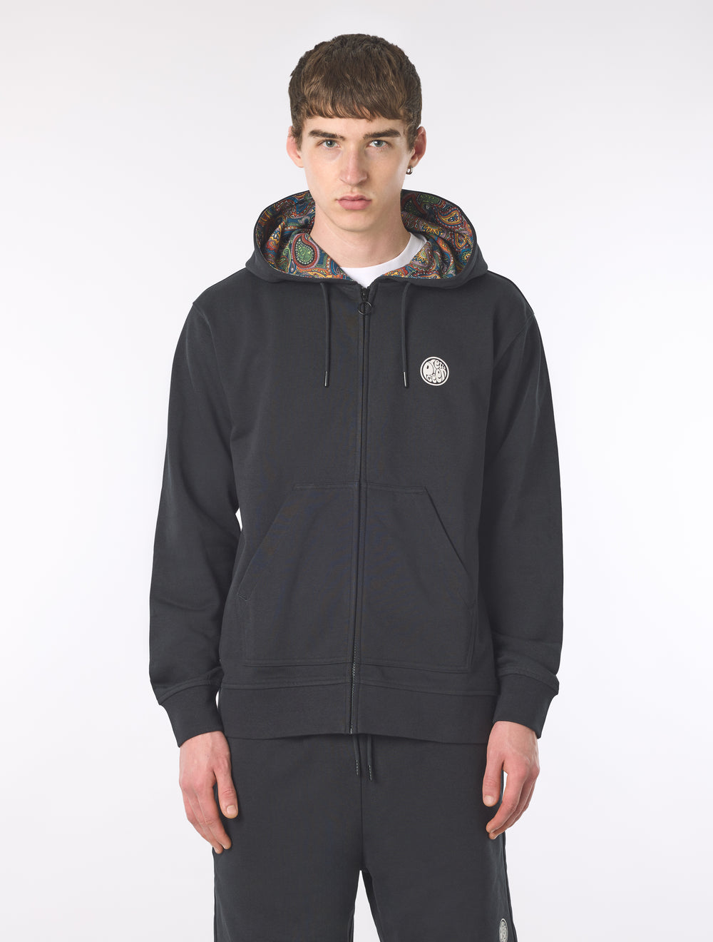 Black Lounge Zip Up Hoody