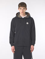 Black Lounge Zip Up Hoody