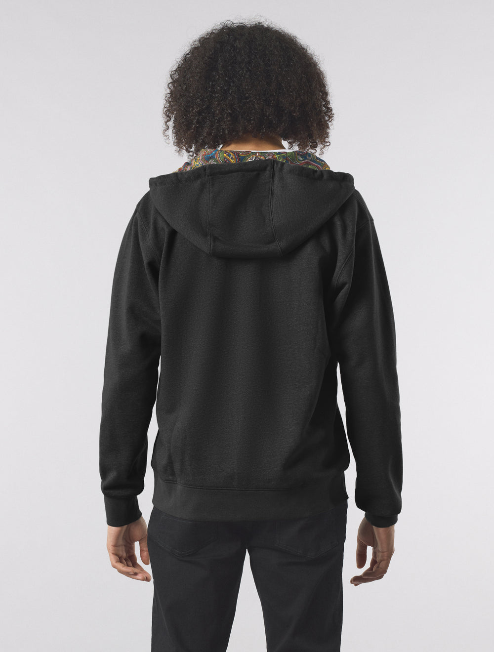 Black Lounge Zip Up Hoody
