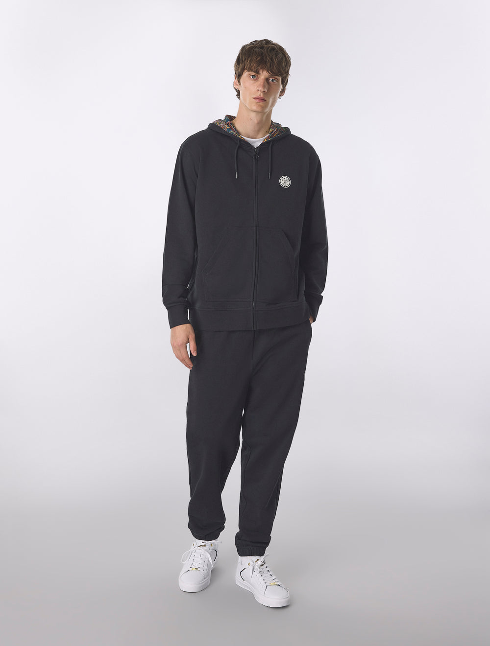 Black Lounge Zip Up Hoody