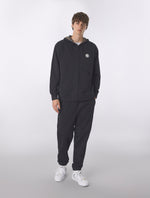 Black Lounge Zip Up Hoody