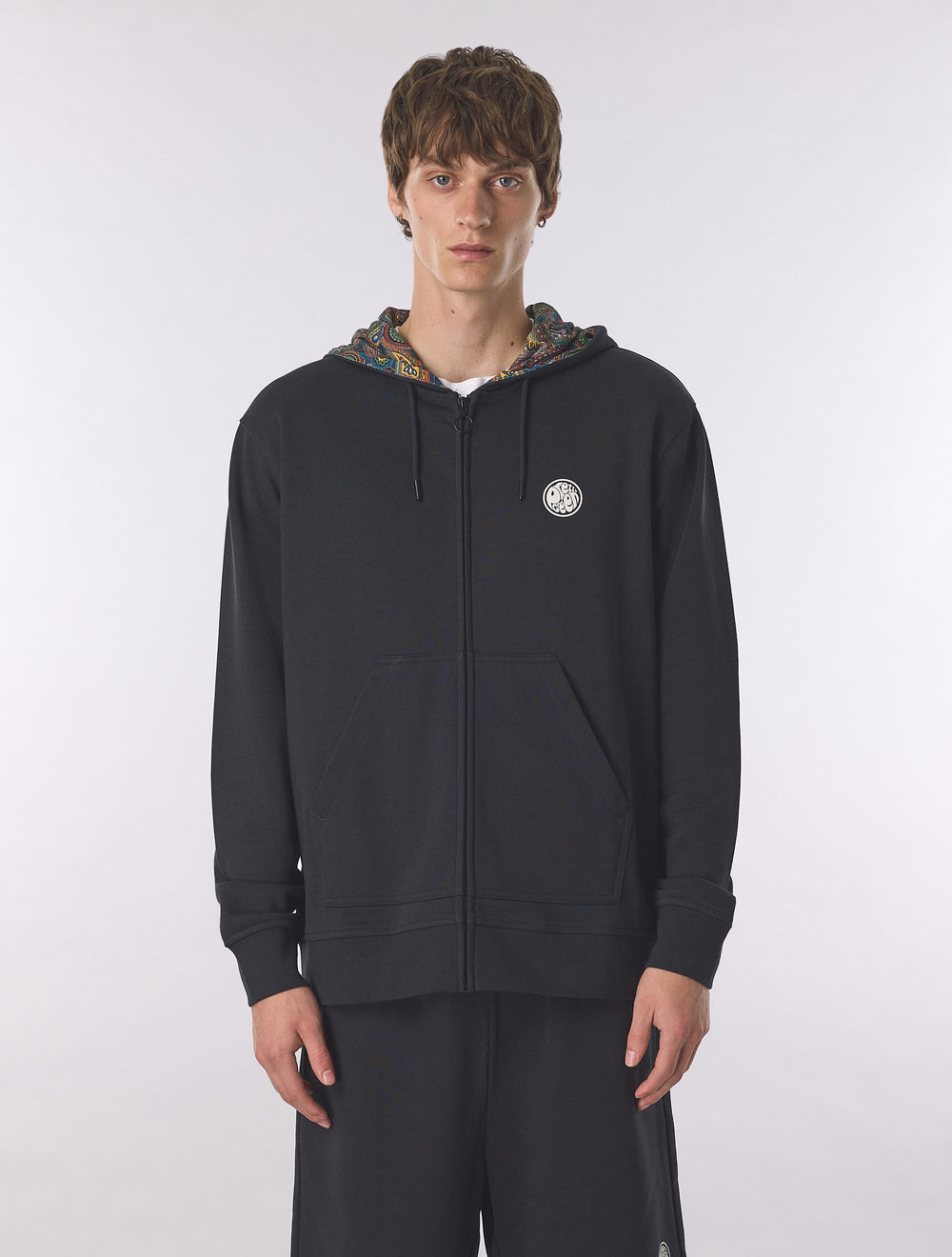 Black Lounge Zip Up Hoody