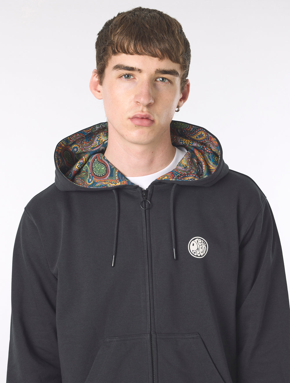 Black Lounge Zip Up Hoody