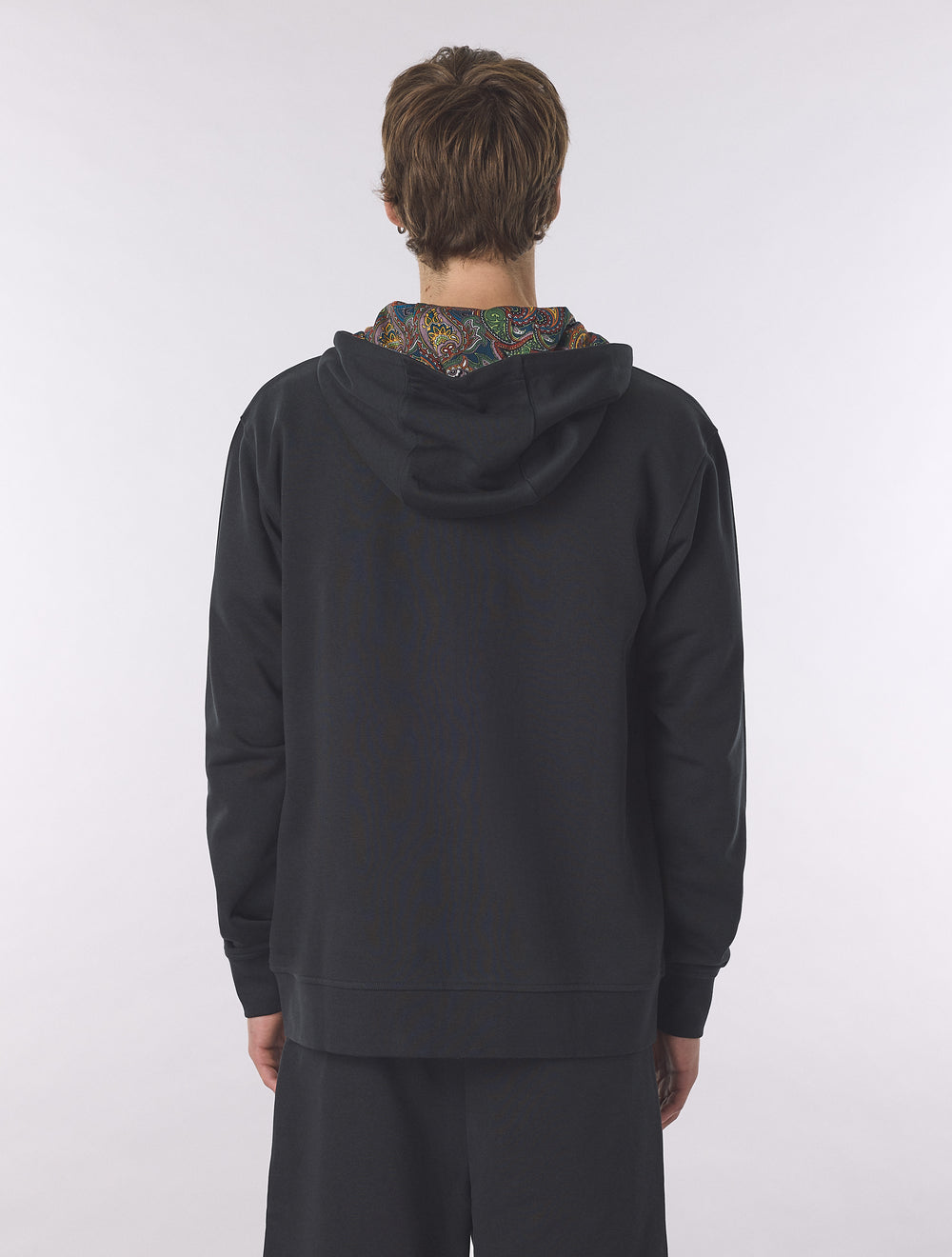 Black Lounge Zip Up Hoody
