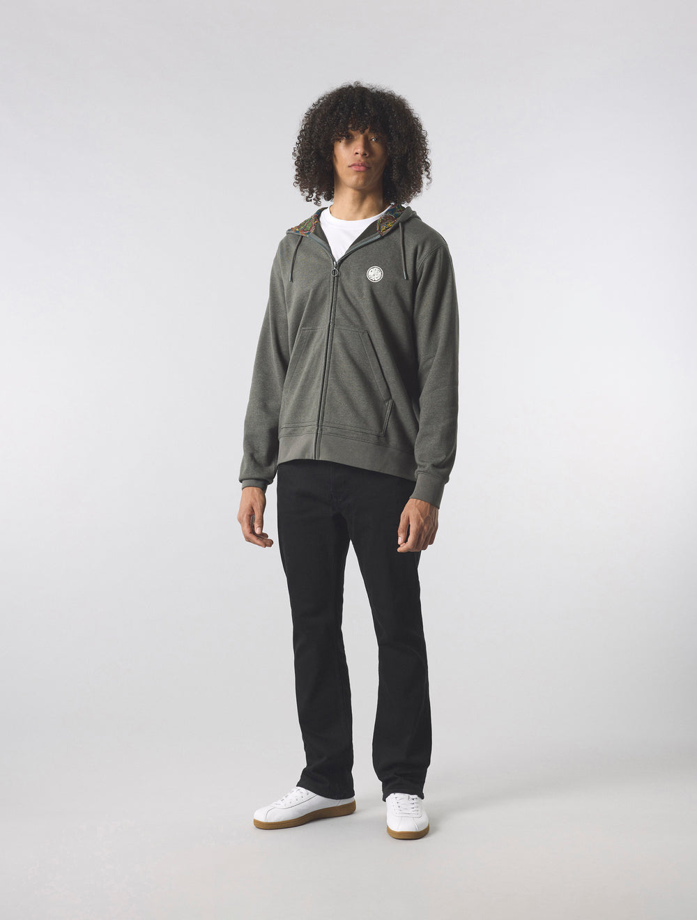Grey Lounge Zip Up Hoody