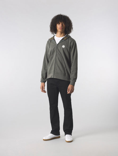 Grey Lounge Zip Up Hoody