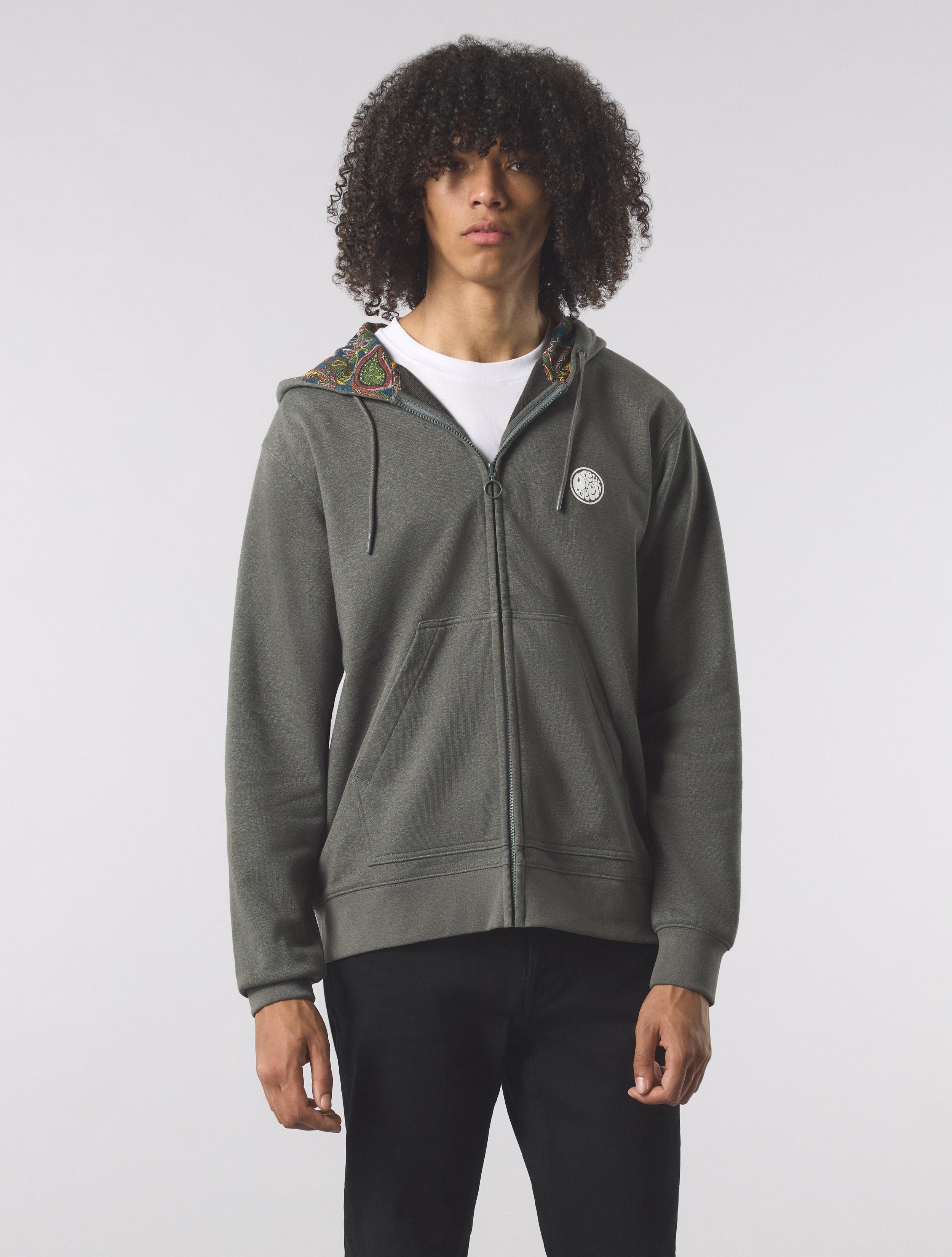 Grey Lounge Zip Up Hoody – Pretty Green Store