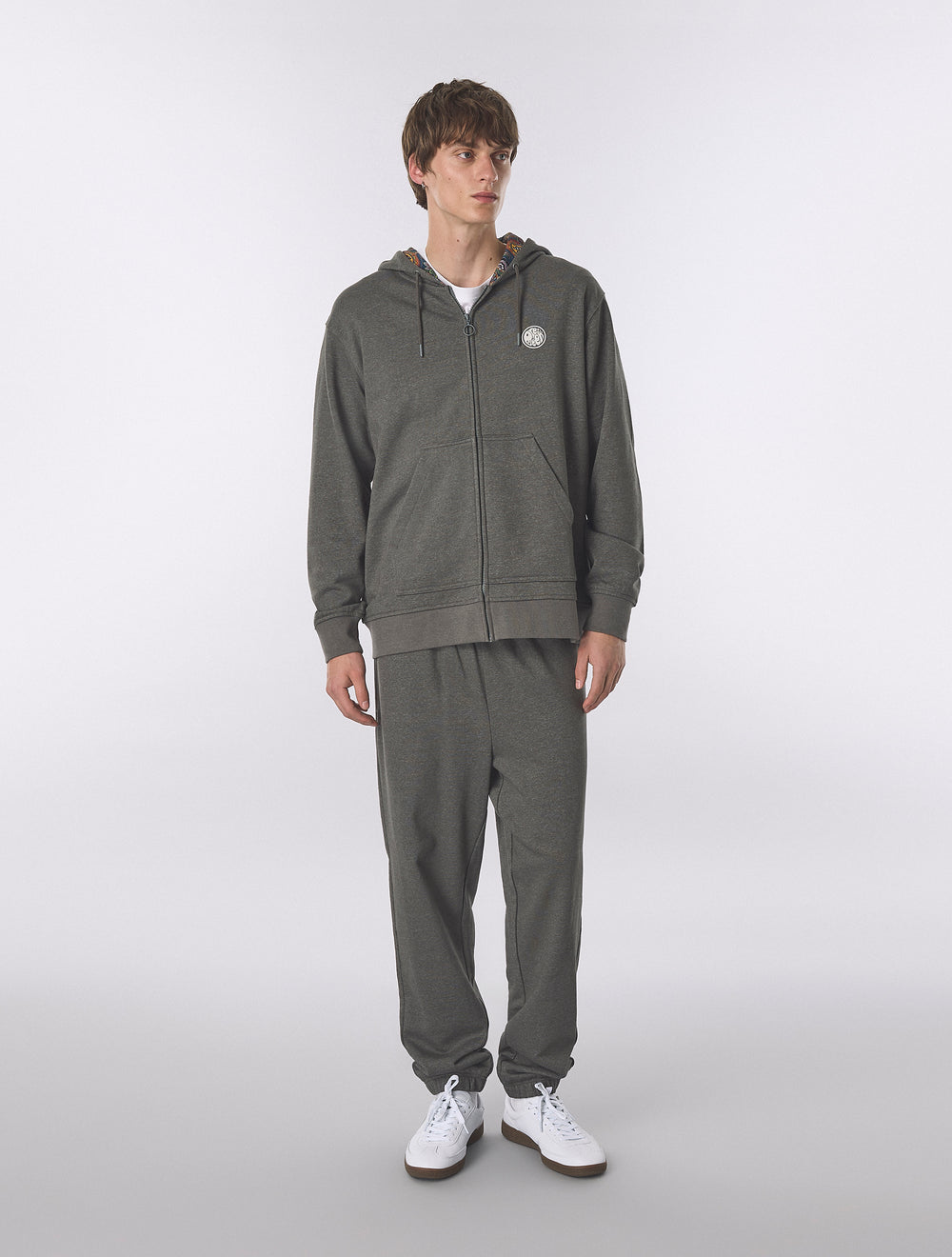Grey Lounge Zip Up Hoody