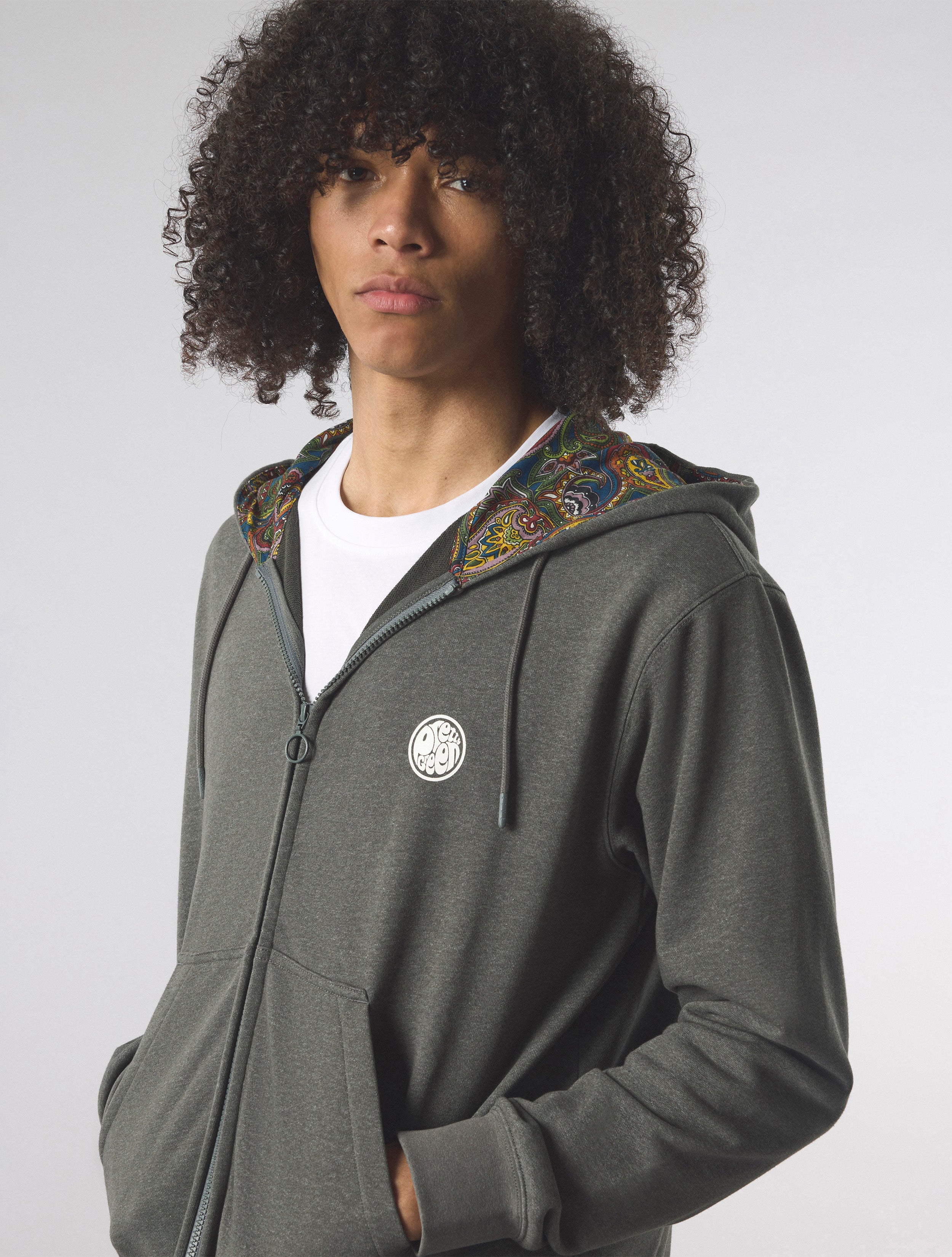 Grey Lounge Zip Up Hoody – Pretty Green Store