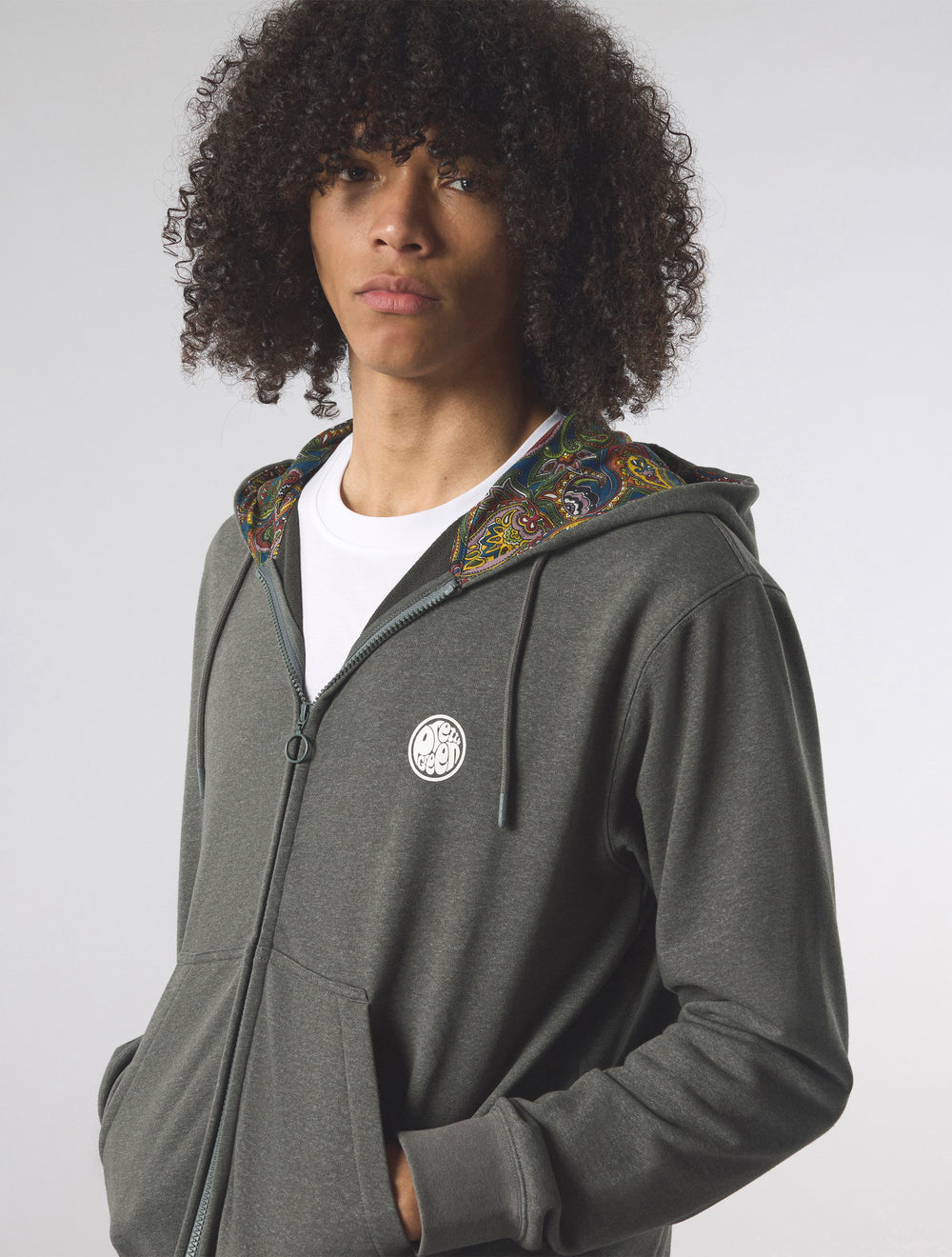 Grey Lounge Zip Up Hoody