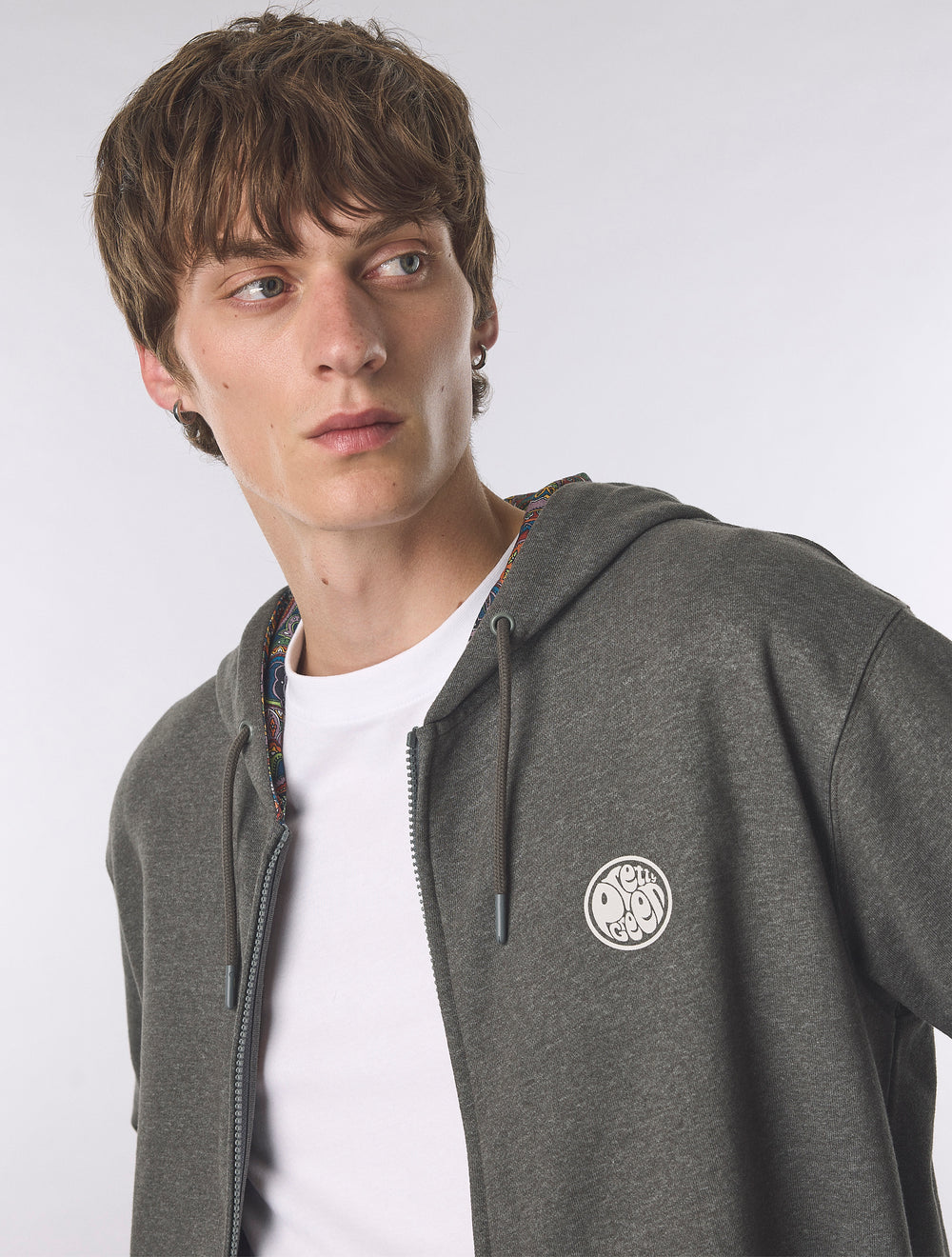 Grey Lounge Zip Up Hoody