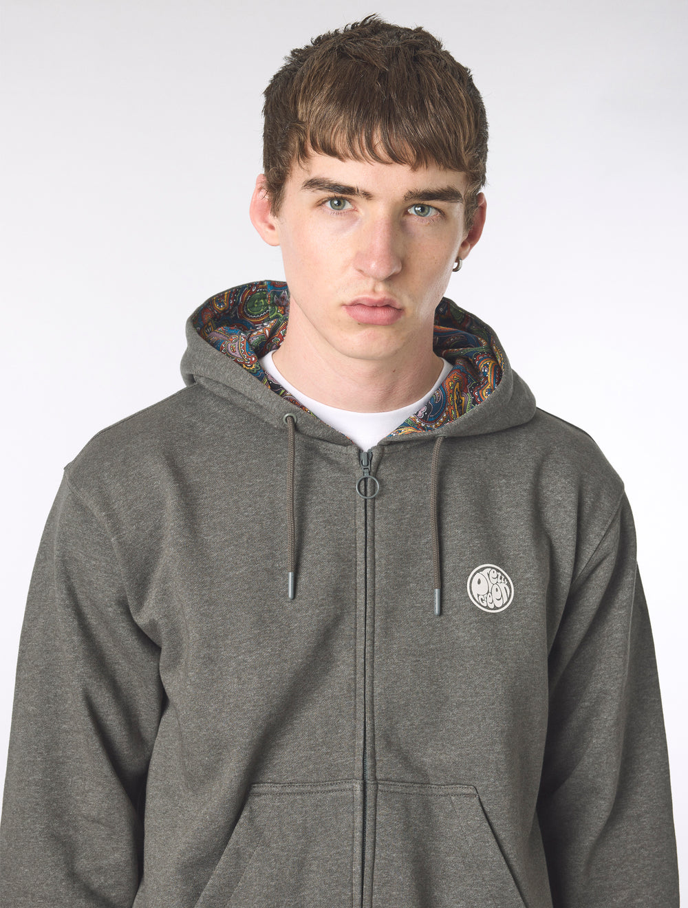 Grey Lounge Zip Up Hoody