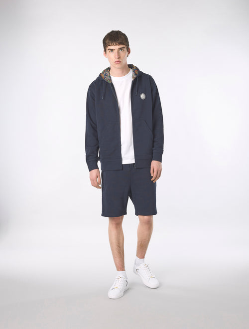 Navy Lounge Zip Up Hoody