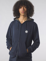 Navy Lounge Zip Up Hoody