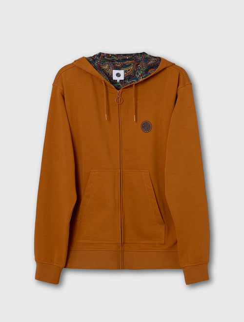 Orange Lounge Zip Up Hoody