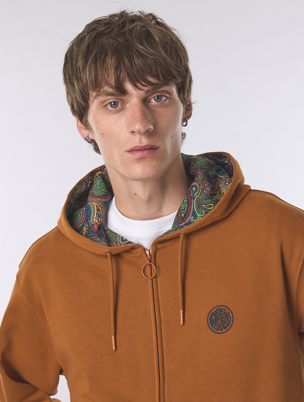 Orange Lounge Zip Up Hoody