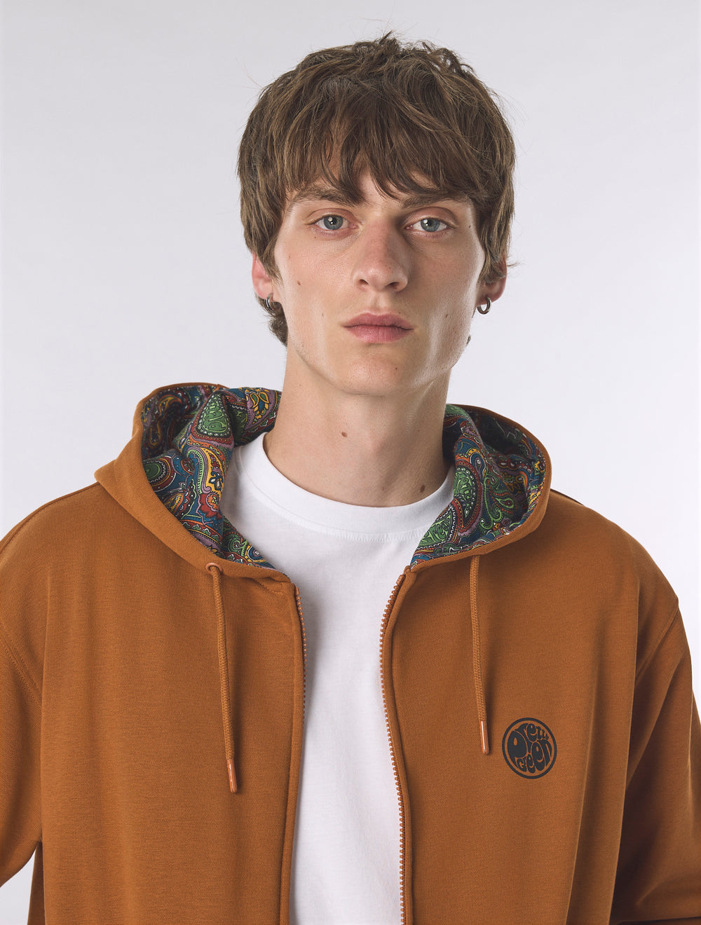 Orange Lounge Zip Up Hoody