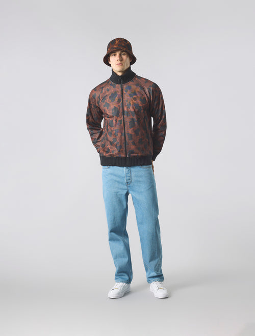 Brown Brindle Track Top