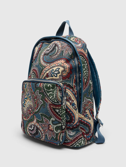 Multi House Paisley Jacquard Backpack