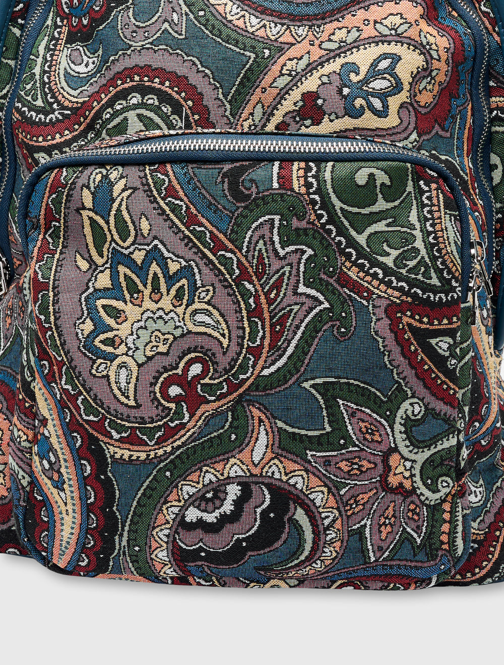 Multi House Paisley Jacquard Backpack