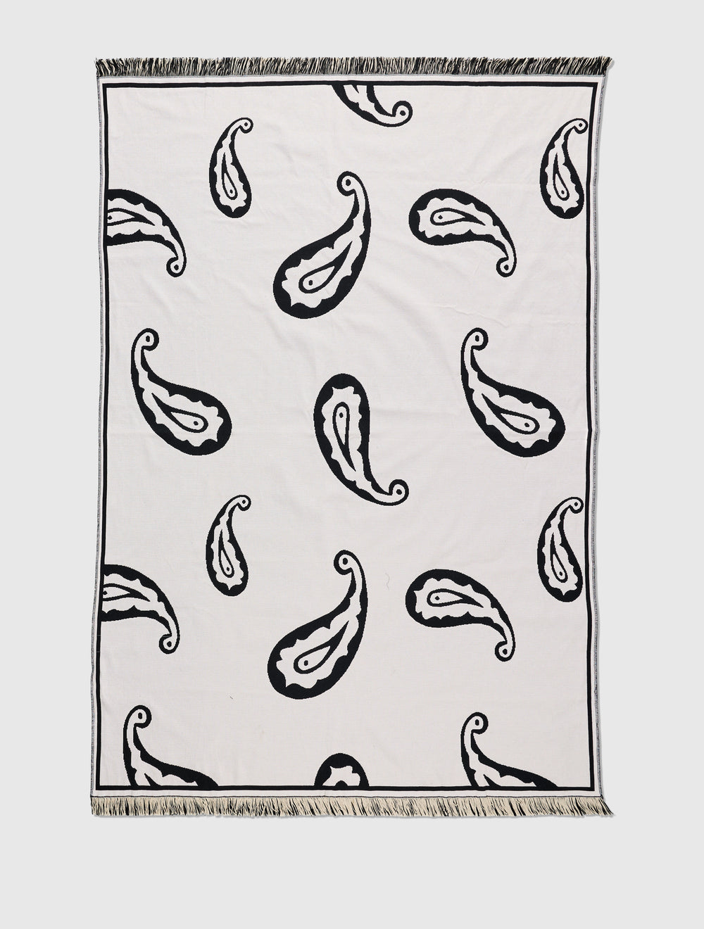 Black Lexham Paisley Blanket