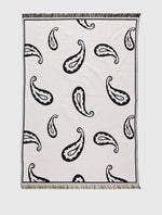 Black Lexham Paisley Blanket