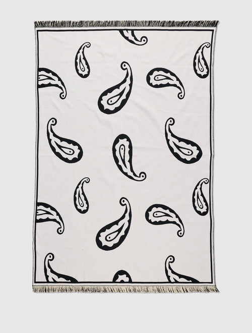 Black Lexham Paisley Blanket