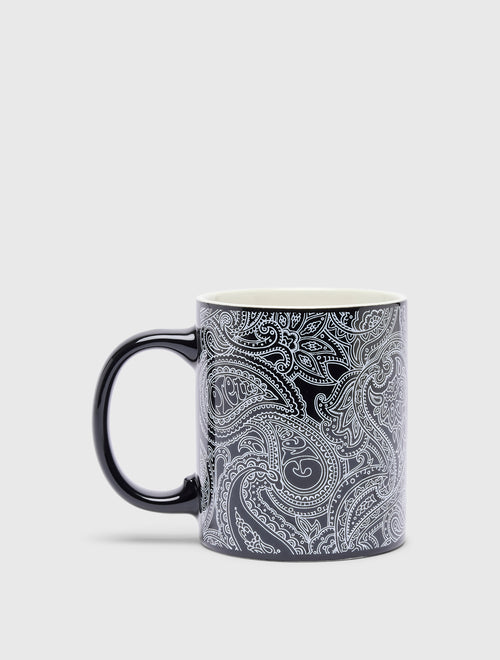Black Paisley Mug