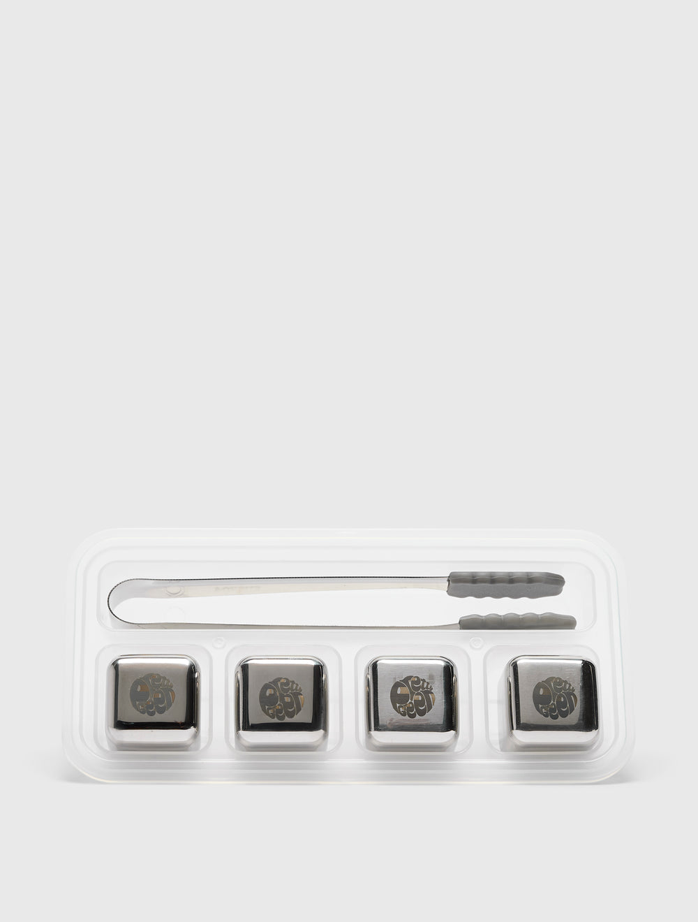 Silver Logo Whiskey Stones