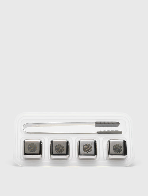 Silver Logo Whiskey Stones
