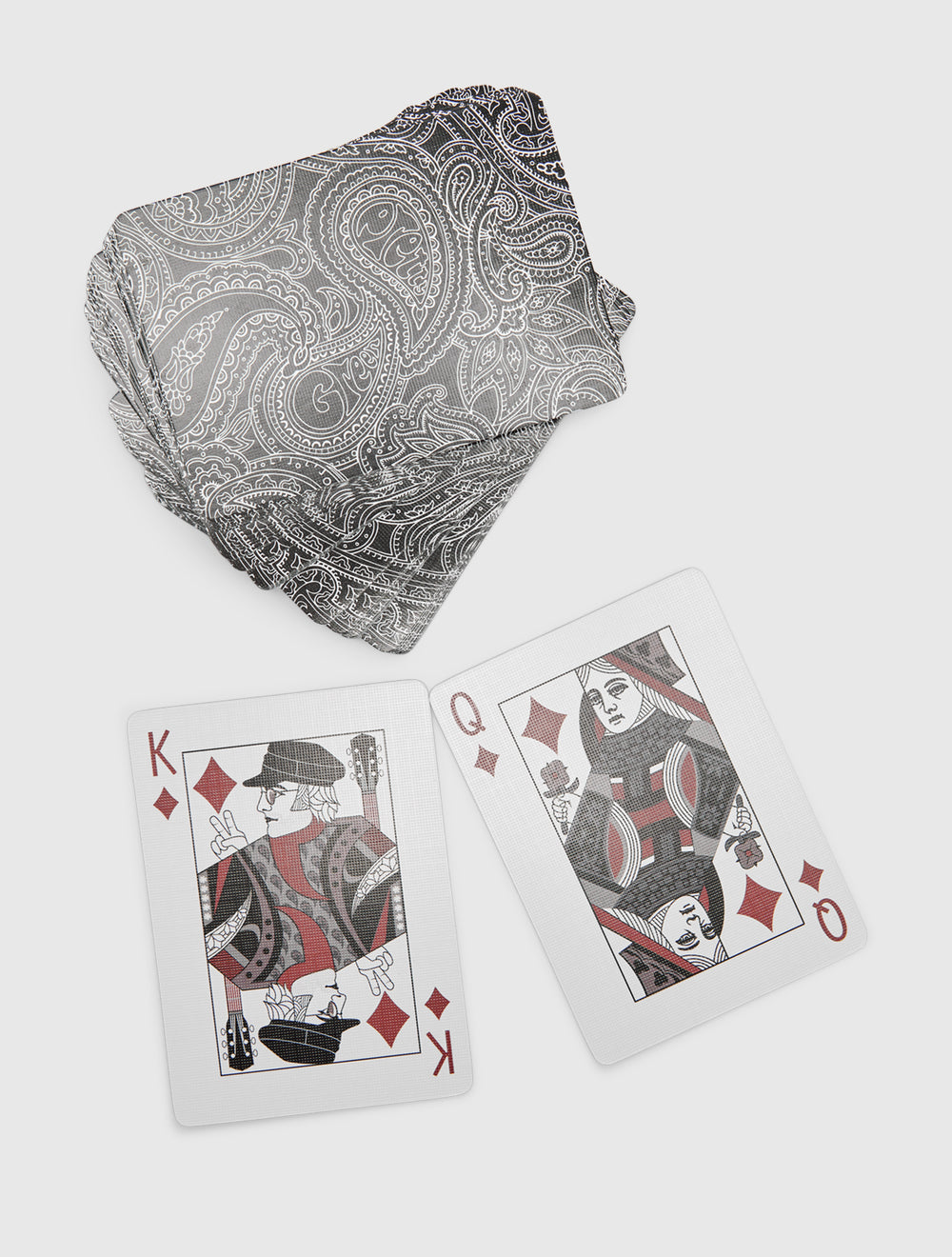 Black Paisley Playing Cards