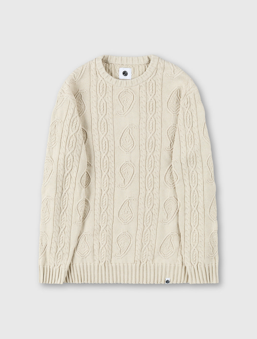 Stone Marlybone Paisley Cable Knit Jumper