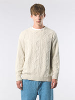 Stone Marlybone Paisley Cable Knit Jumper