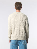 Stone Marlybone Paisley Cable Knit Jumper