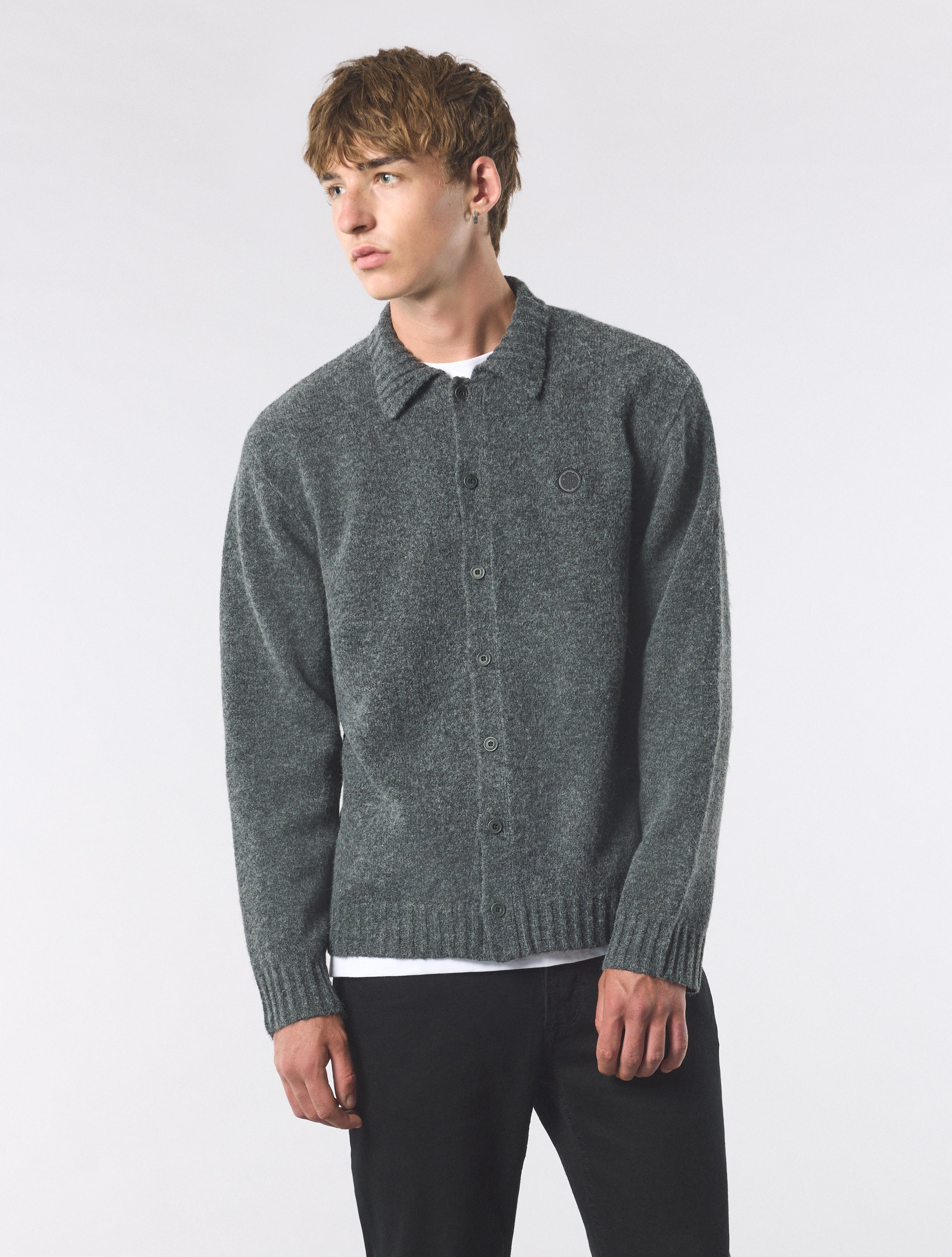 Grey Whittaker Knit Shirt – Pretty Green Store