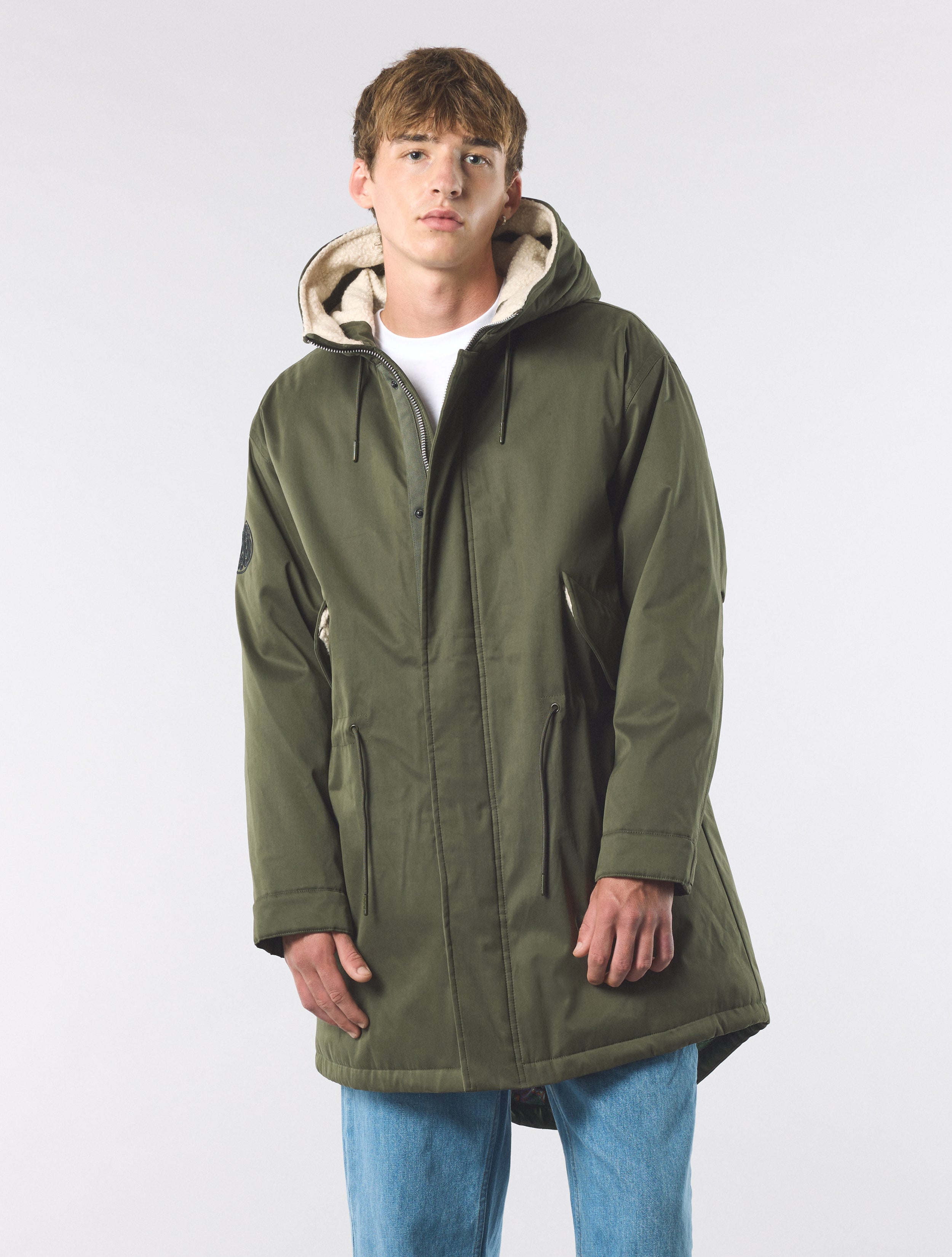 Khaki Portland Parka – Pretty Green Store