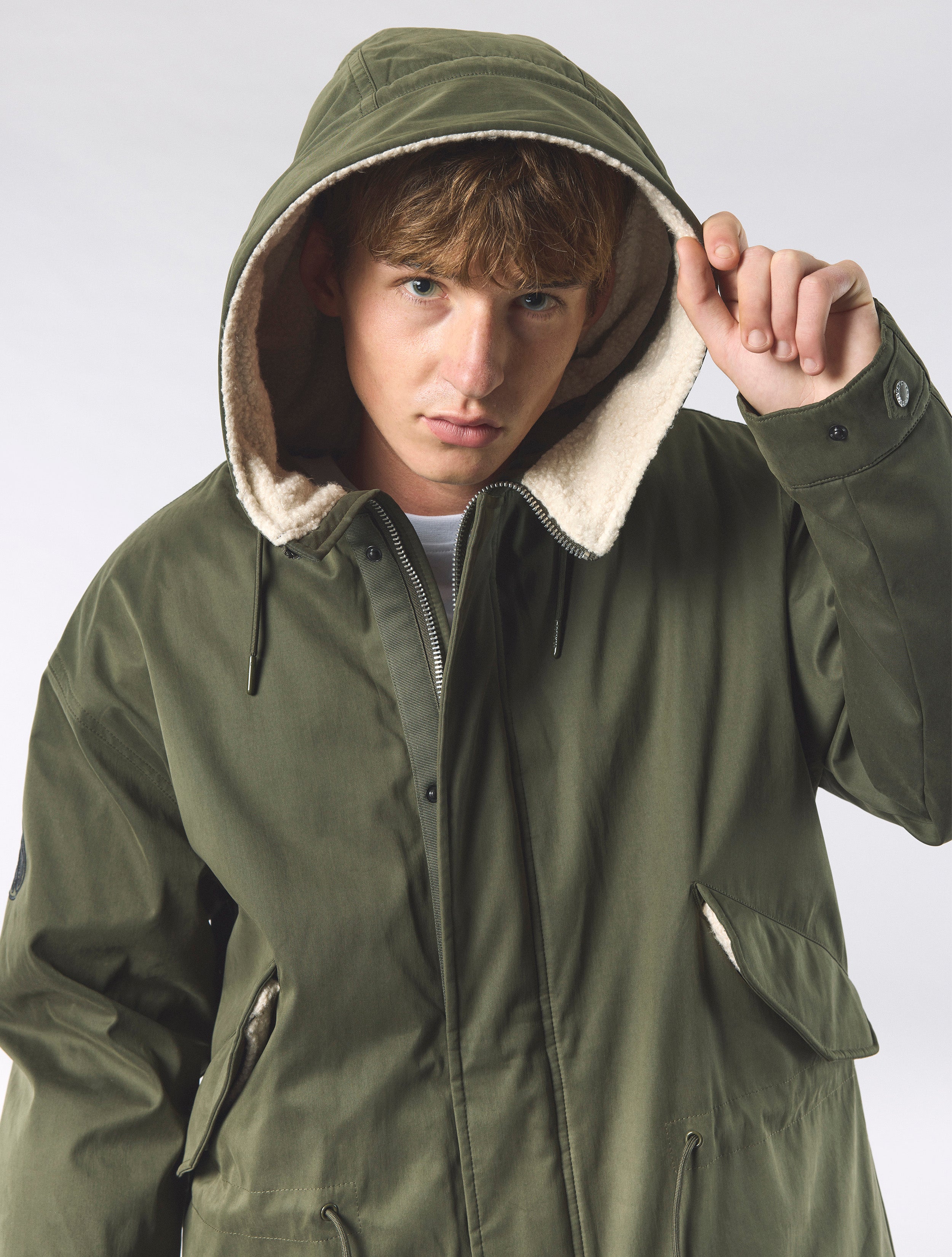Khaki Portland Parka – Pretty Green Store
