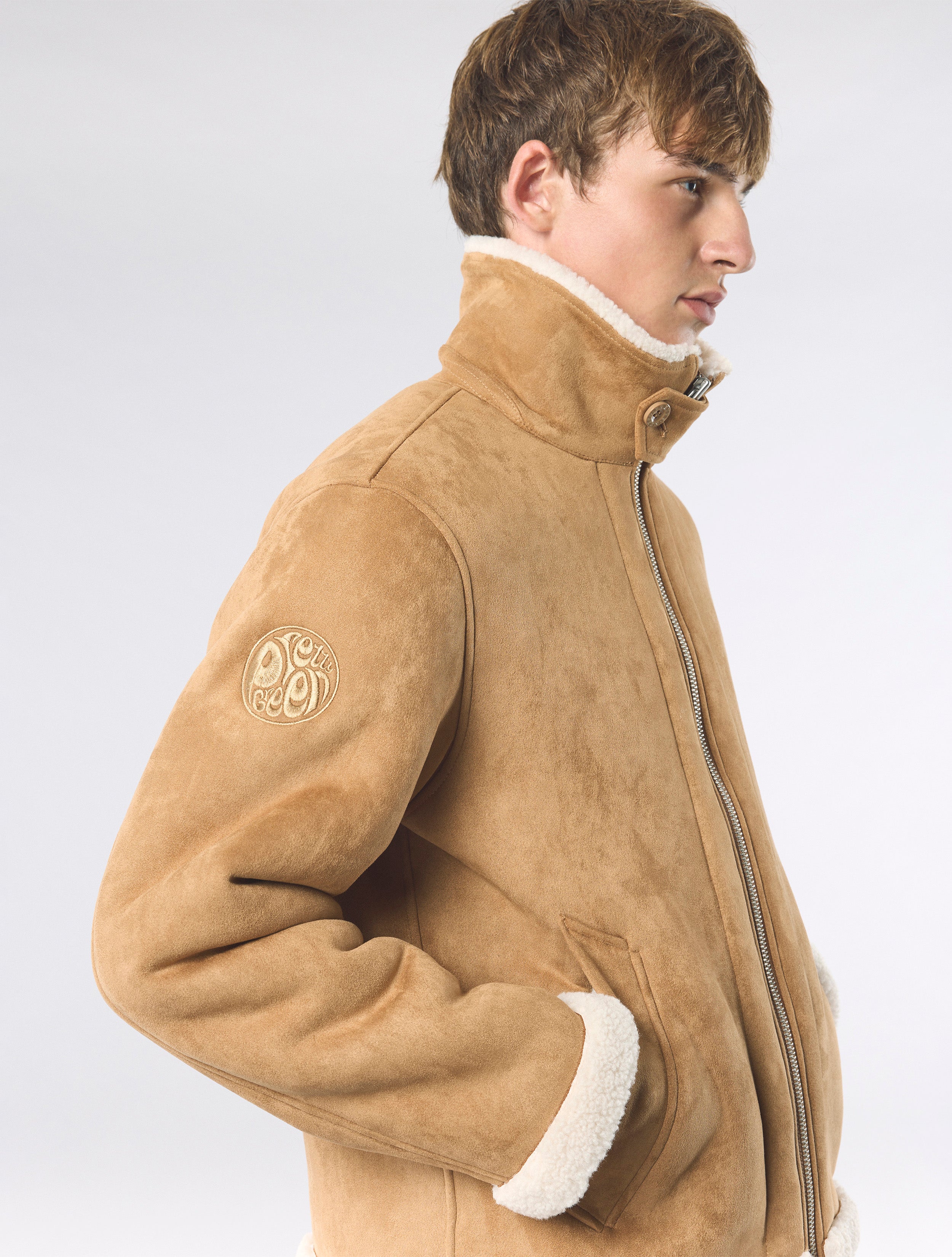 Taupe Ashcroft Flight Jacket – Pretty Green Store