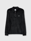Black Kennedy Velour Polo