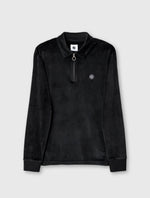 Black Kennedy Velour Polo
