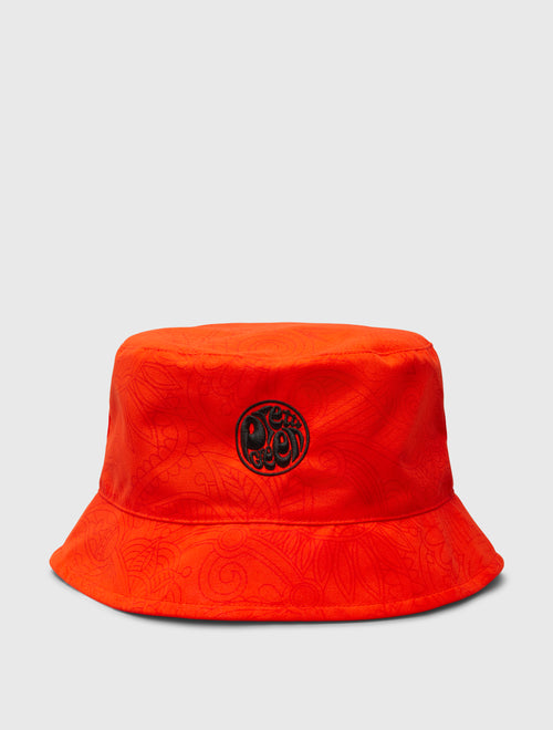 Red Resonance Water Reactive Bucket Hat