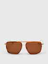 Brown Combination Navigator Sunglasses