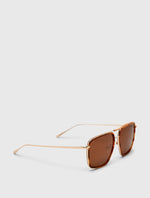 Brown Combination Navigator Sunglasses