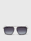 Grey Combination Navigator Sunglasses