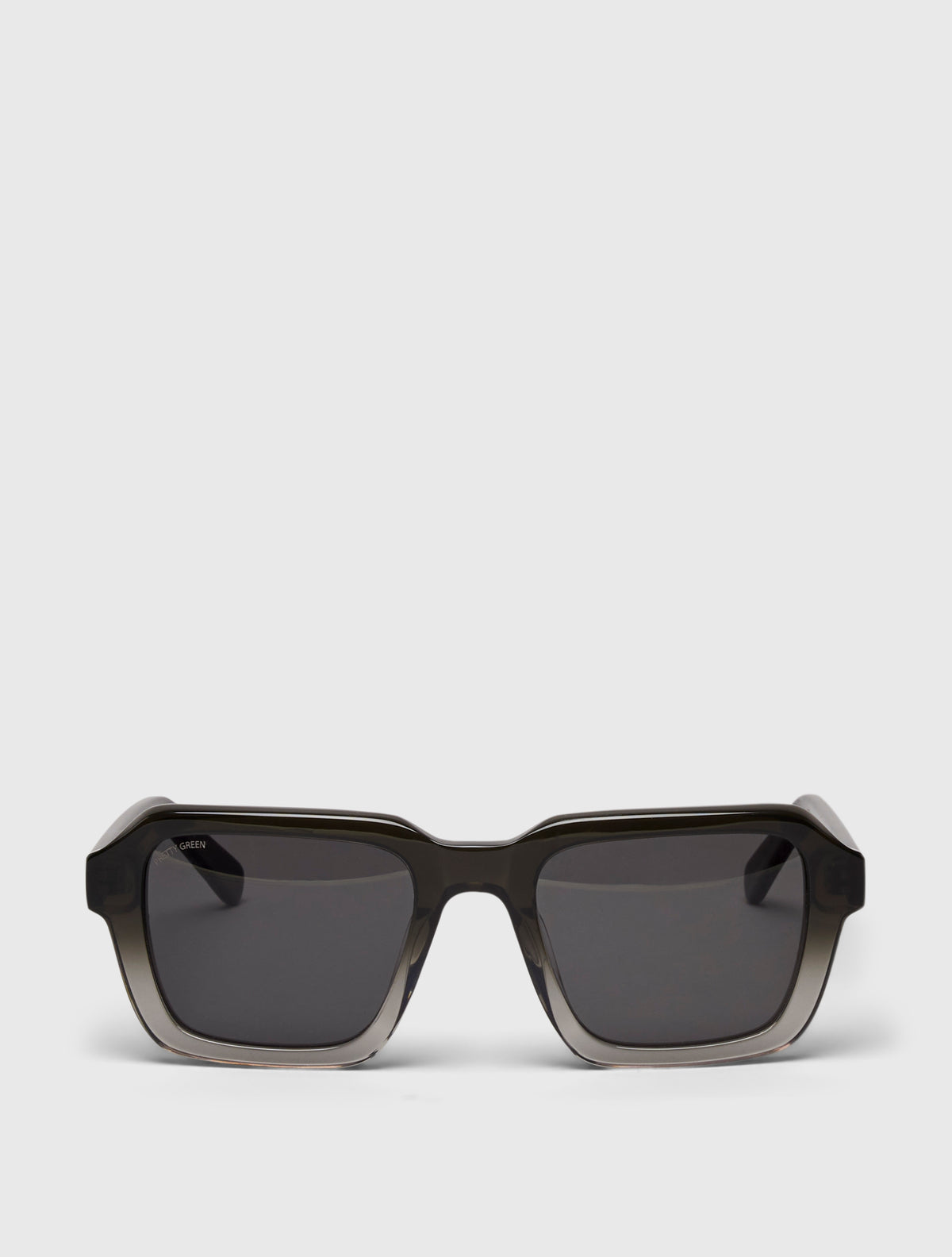 Acetate Angled Chunky Square Sunglasses
