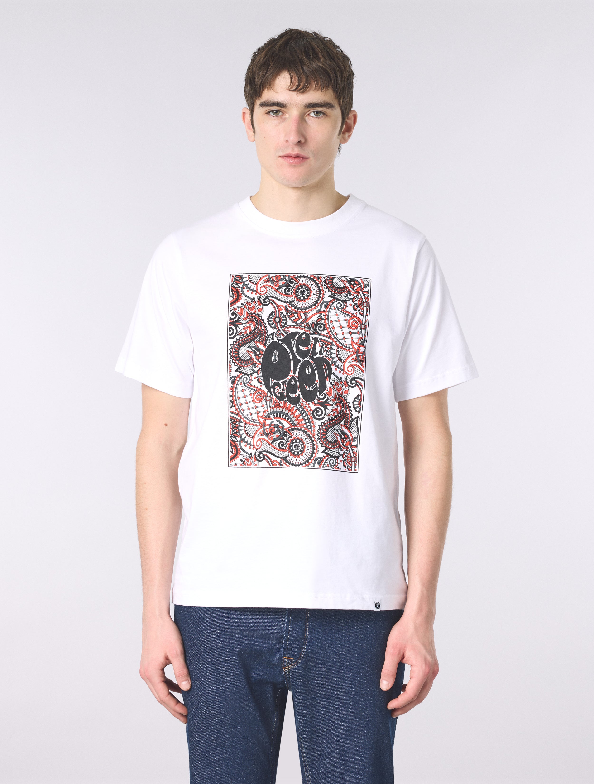 White Resonance Box Logo T-Shirt – Pretty Green Store