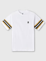 White Stratosphere Sleeve Stripe T-Shirt